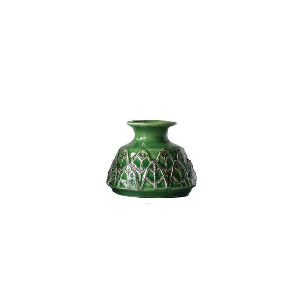 Embossed Stoneware Vases