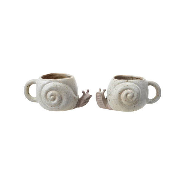 Stoneware Snail Shaped Mug