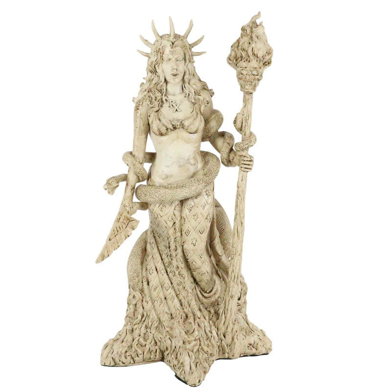 Hecate with Serpent Statue