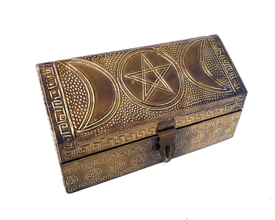 Triple Moon Pentacle Box