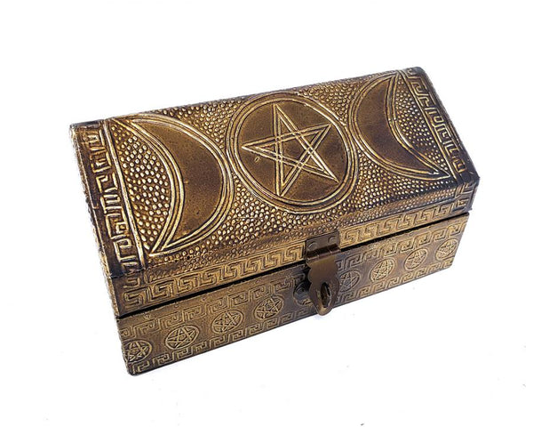 Triple Moon Pentacle Box