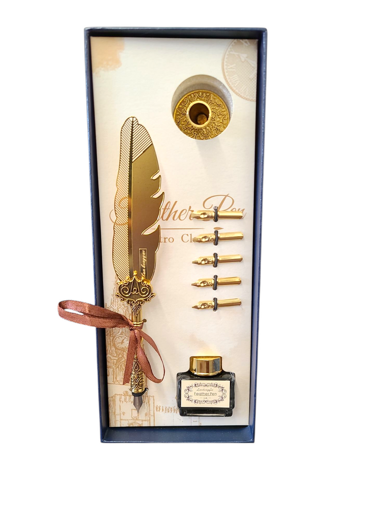 Metal Feather Quill Set - Small