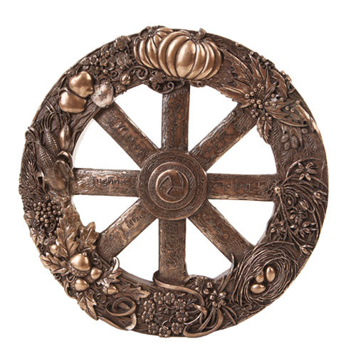 Spoked Wheel of the Year plaque- Bronze