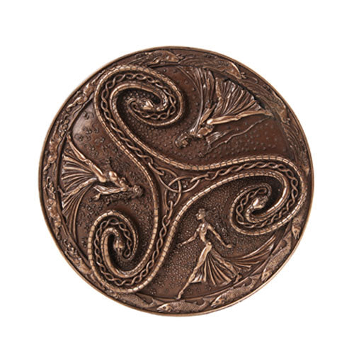 Triple Goddess Triskele Wall Plaque