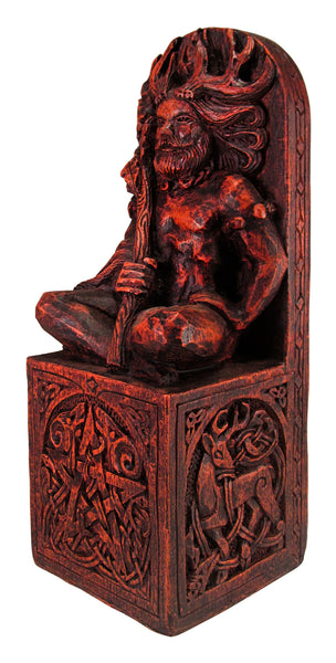 Seated God Statue - (Wood Finish)