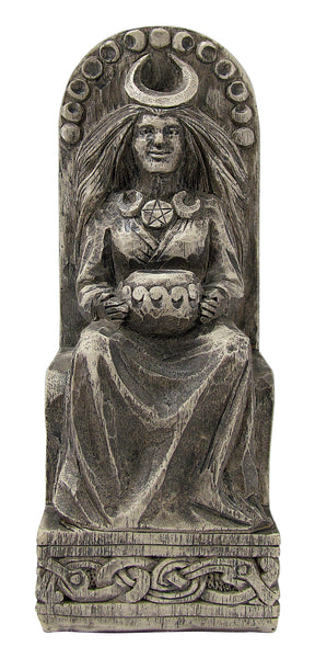 Seated Goddess Statue - (Stone Finish)