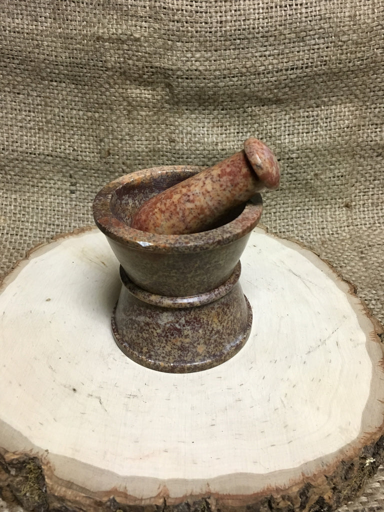 Traditional Soapstone Mortar & Pestle Set – The Coven's Cottage