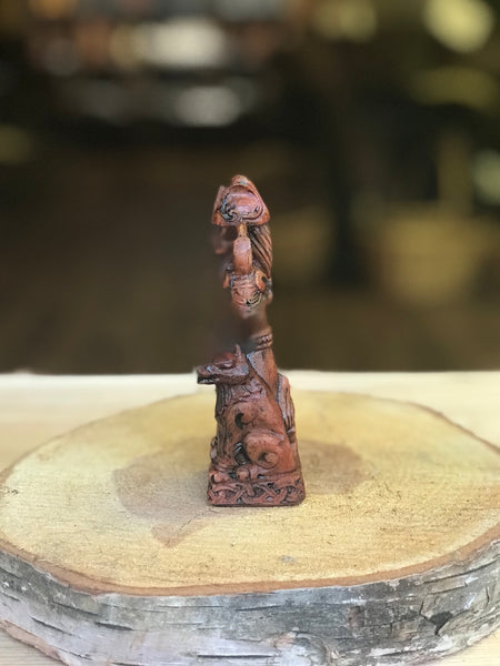Odin Figurine - Wood Finish