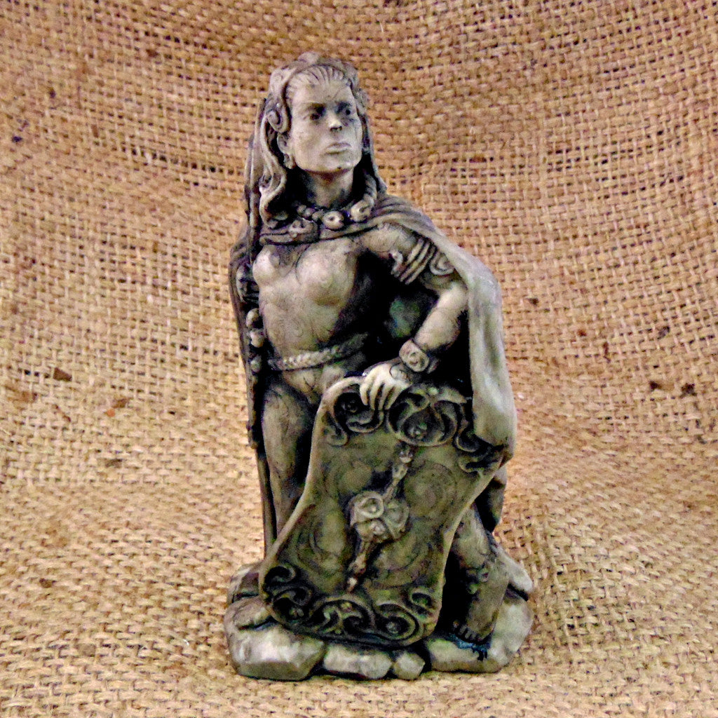 Morrigan Statue - Stonewash Shield