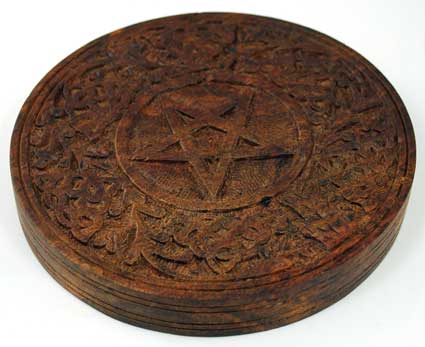 Wooden Pentagram Altar Tile