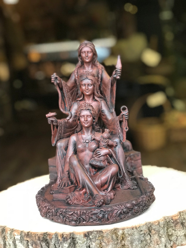 Triple Brigid Goddess Statue