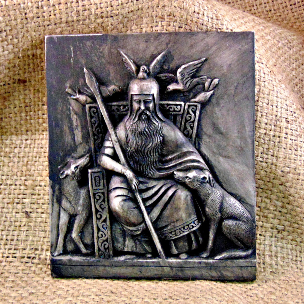 Odin Seated  Wall Plaque