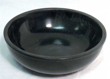 6" Black Stone Scrying Bowl