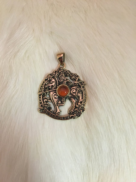 Odin with Amber Pendant