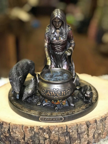 Ceridwen with Animals Statue