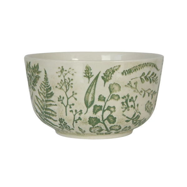 Hand-Stamped Bowl with Embossed Herbs