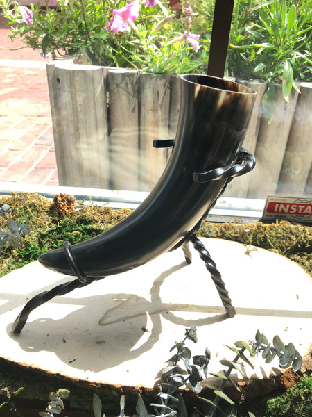 Iron Drinking Horn Stand