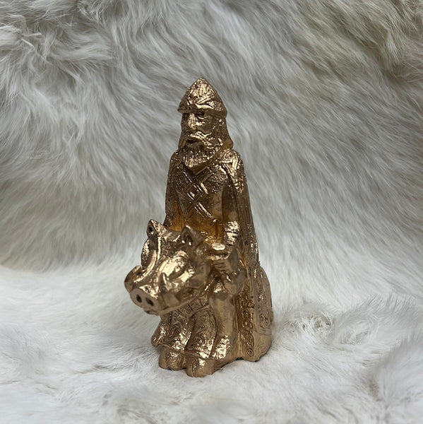 Freyr Figurine - Gold Finish