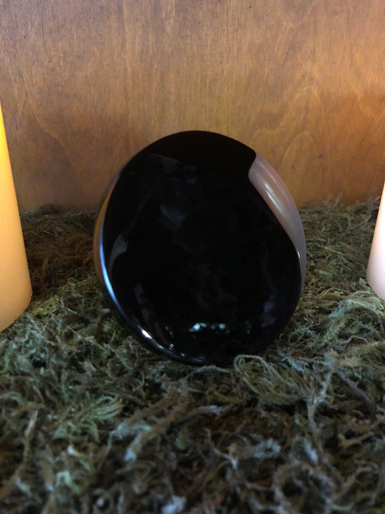 3” Black Obsidian Scrying Mirror