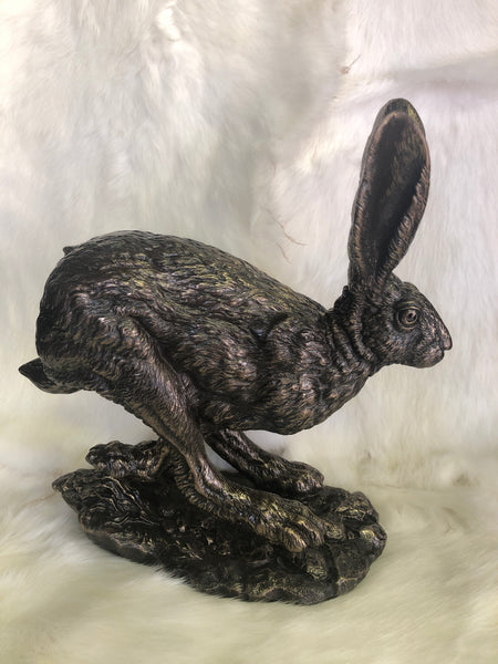 Bronze Hare Statue - Running