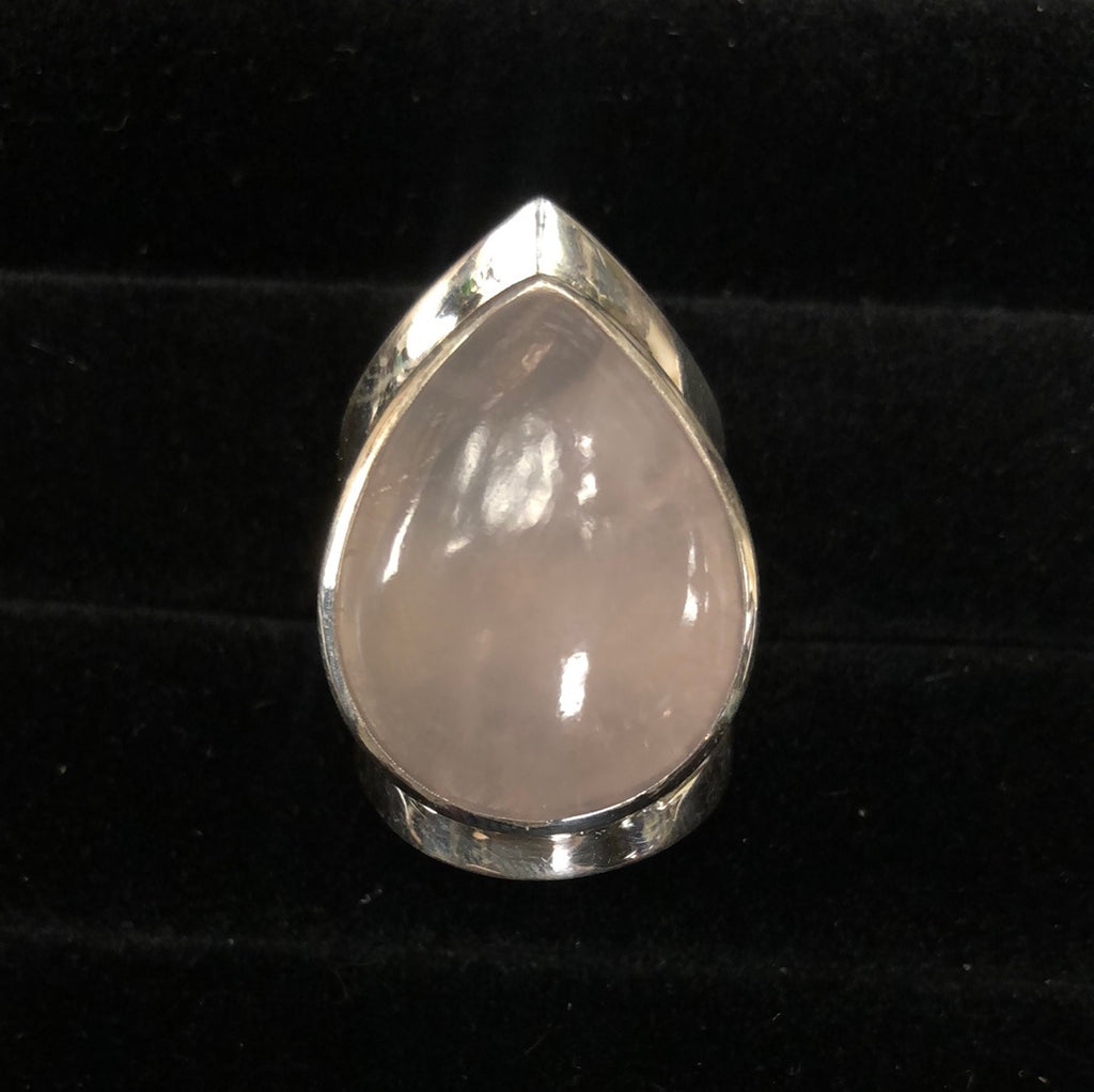 Sterling Silver and Rose Quartz Ring