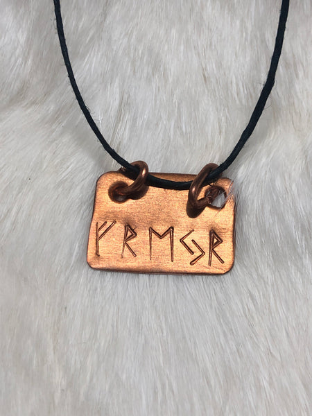 Copper Freyr Pendant Necklace