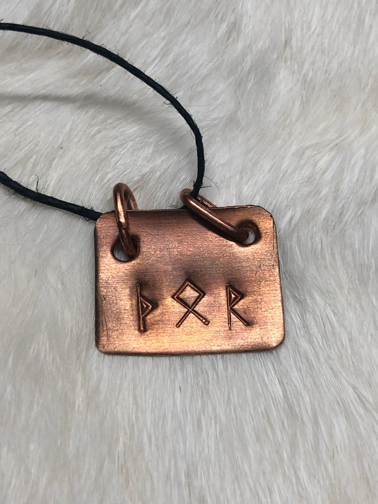 Copper Thor Pendant Necklace