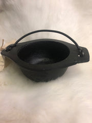 3” Cast Iron Cauldron with Pentacle