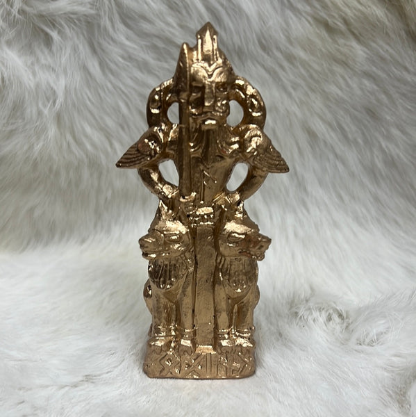 Odin Figurine - Gold Finish