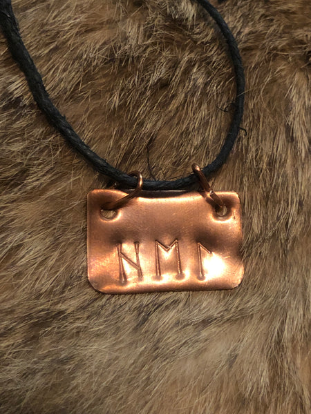 Copper Hel Pendant Necklace