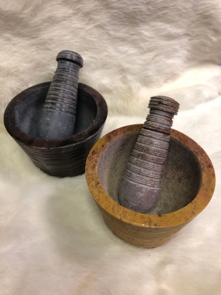 Carved Mortar and Pestle