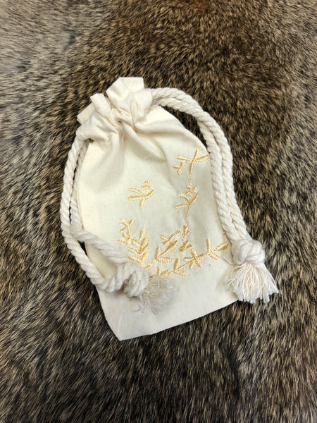 Embroidered Bag - Milkweed