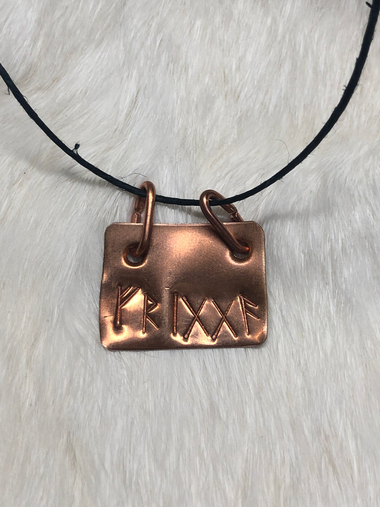 Copper Frigga Pendant Necklace