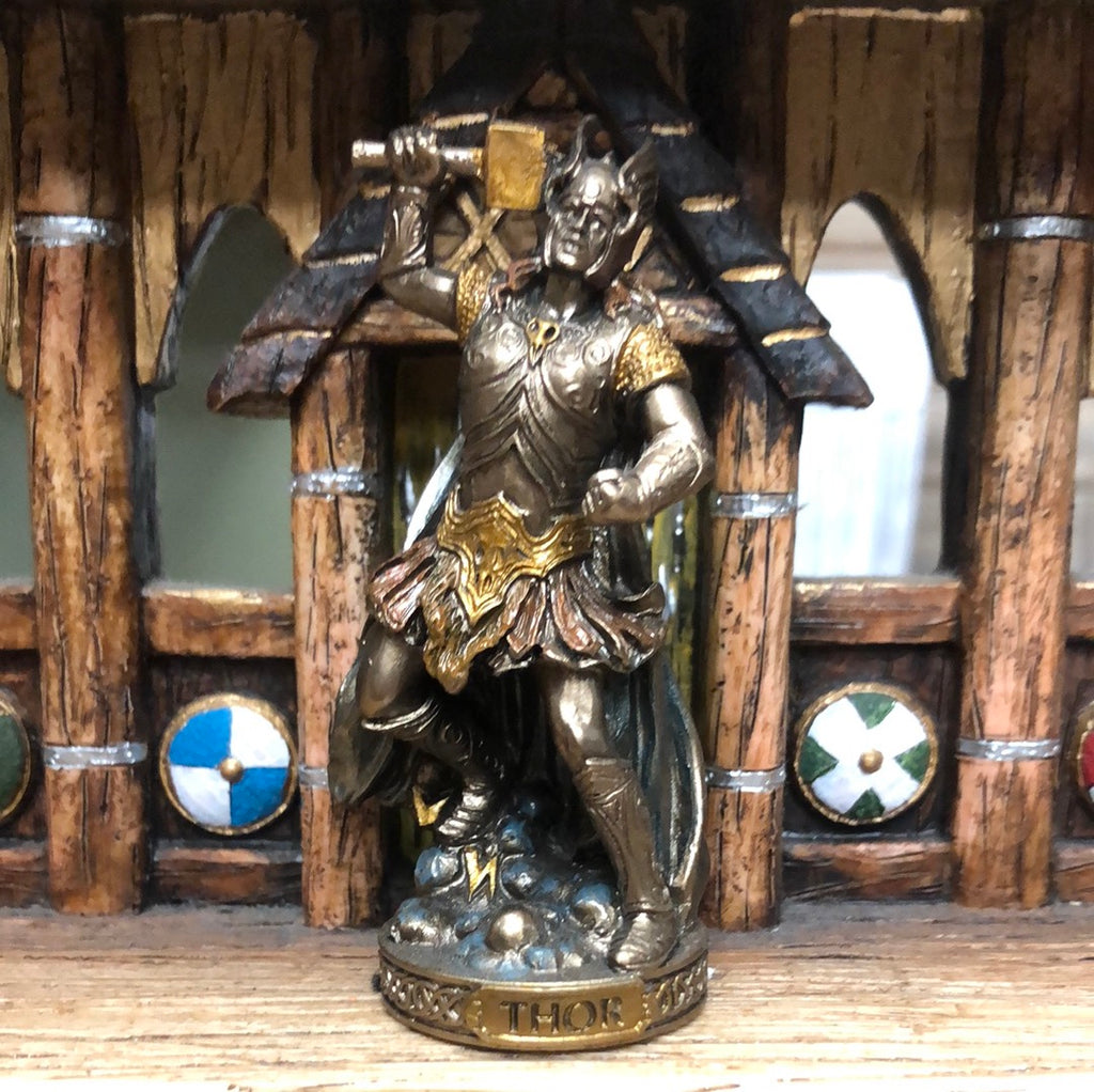 Bronze Finish Thor Figurine