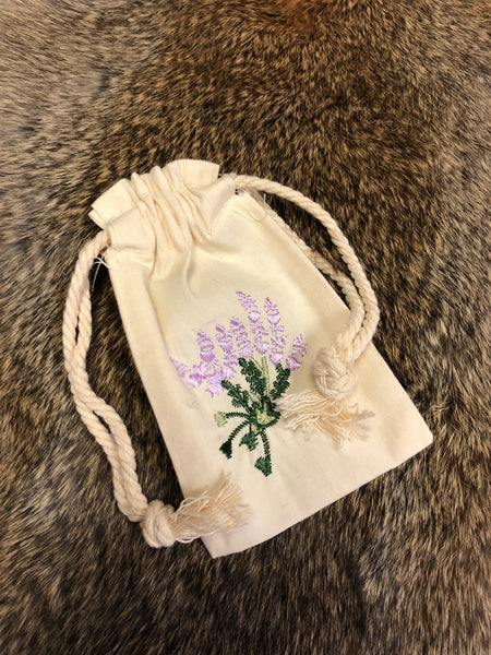 Embroidered Bag - Lavender
