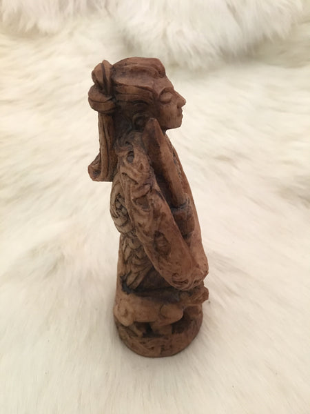 Freya Figurine - Wood Finish