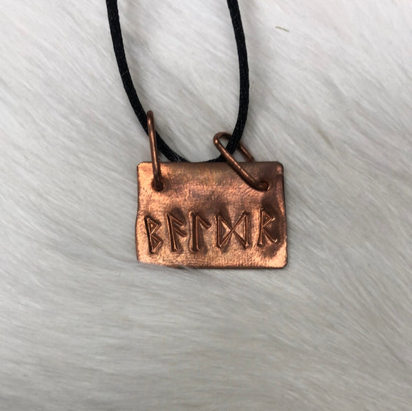 Copper Baldr Pendant Necklace
