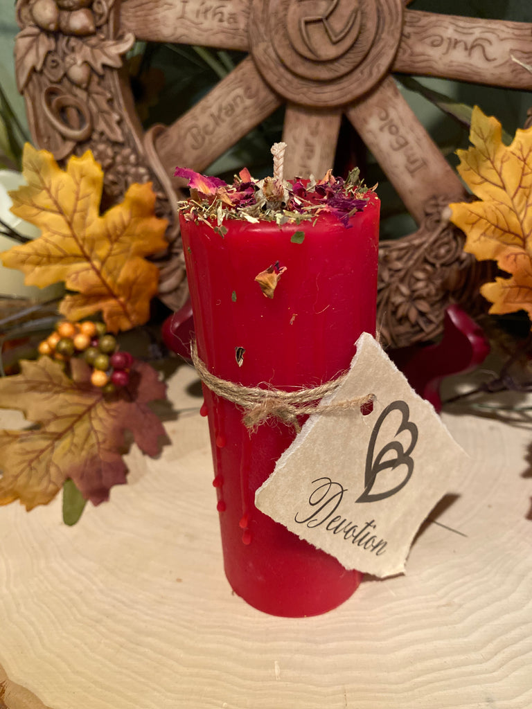 100% Beeswax Candle - Love & Devotion
