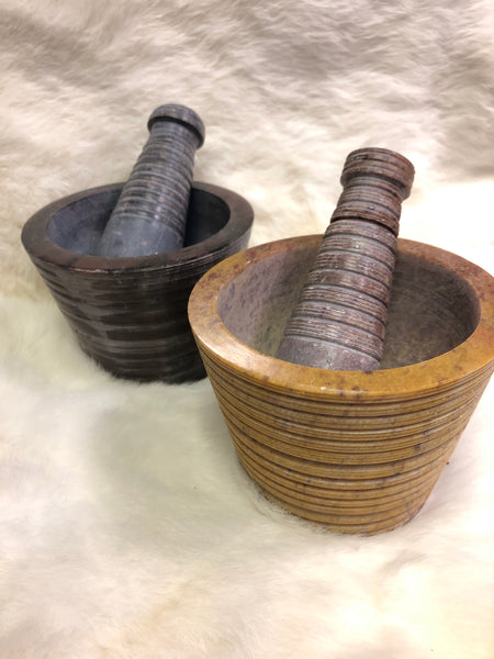 Carved Mortar and Pestle