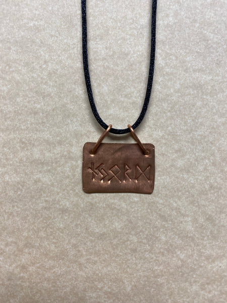 Copper Njord Pendant Necklace