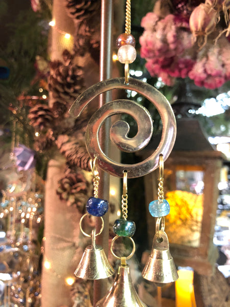 Spiral Windchime with Beads