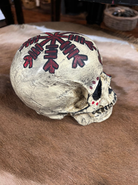 Hand Painted Skull (Resin) - “Helm of Awe”