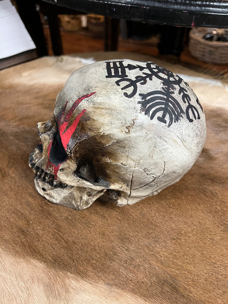 Hand Painted Skull (Resin) - “Helm of Disguise”