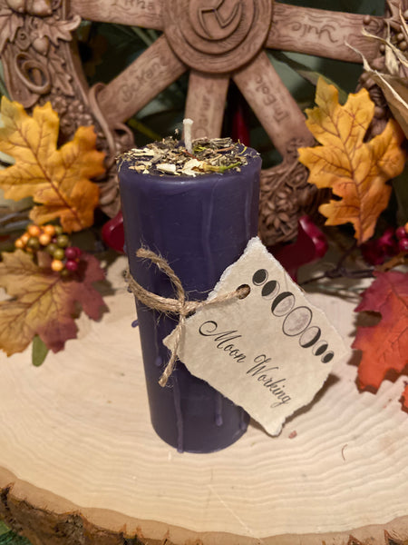 100% Beeswax Candle - Moon Working