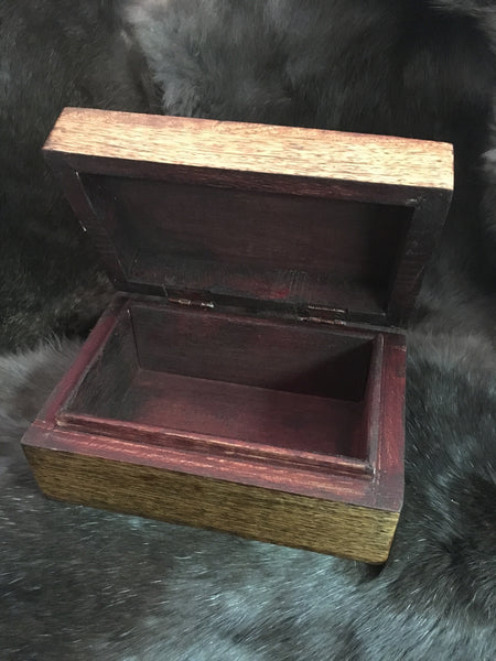 Carved Spiral Wooden Box